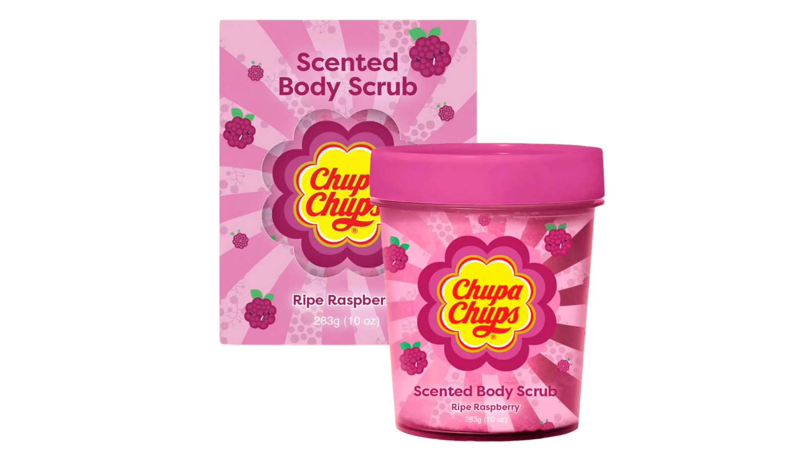 Chupa Chups Raspberry Body Scrub for Soft and Smooth Skin - 300ml
