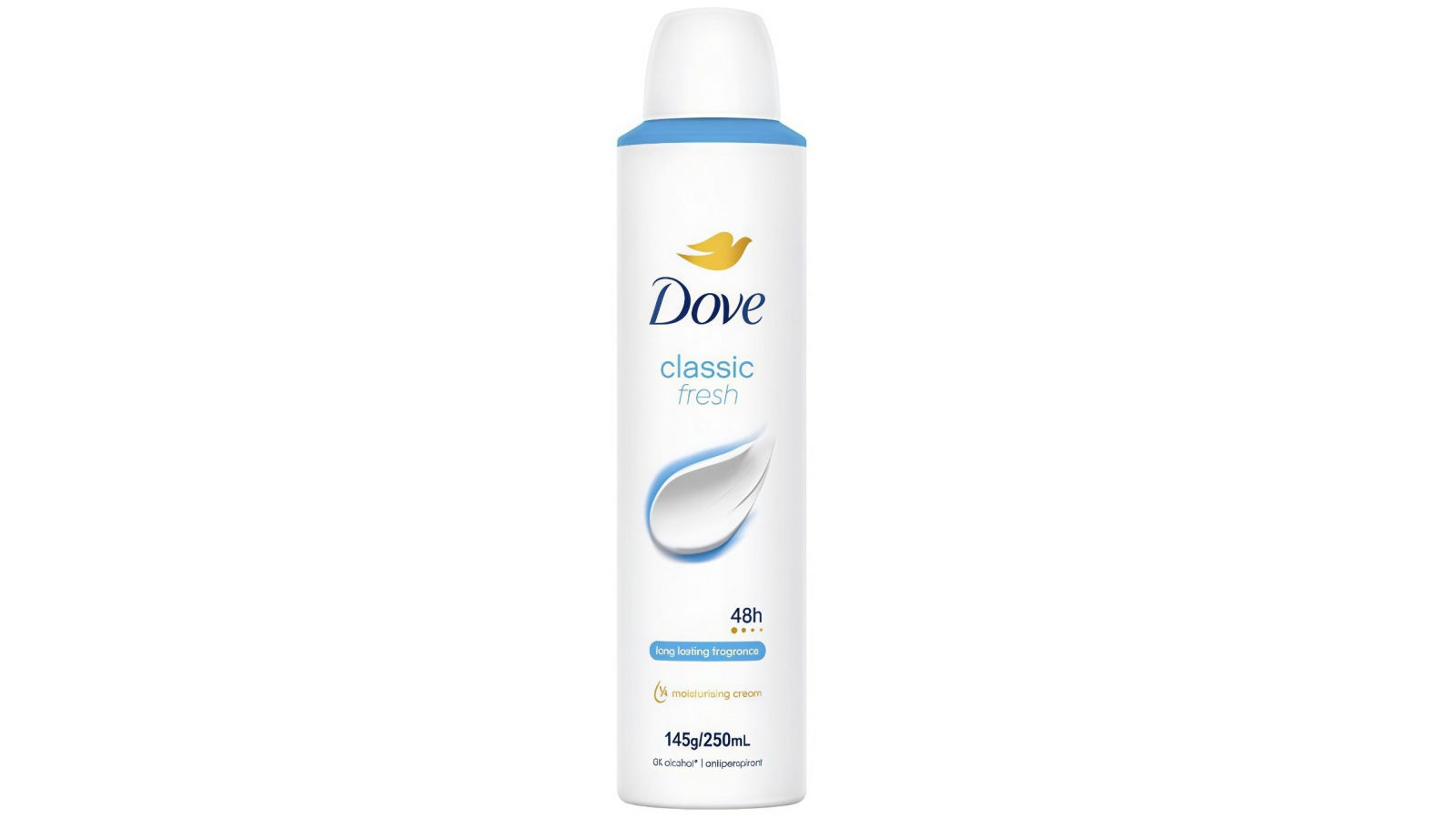 Dove 250ml Original Antiperspirant Deodorant Aerosol