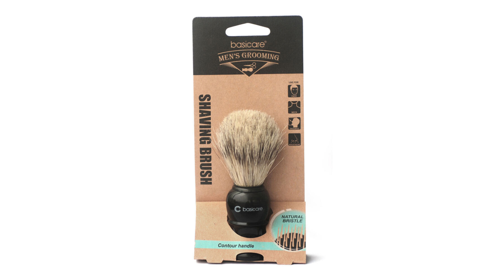 Basicare Men's Grooming Shaving Brush