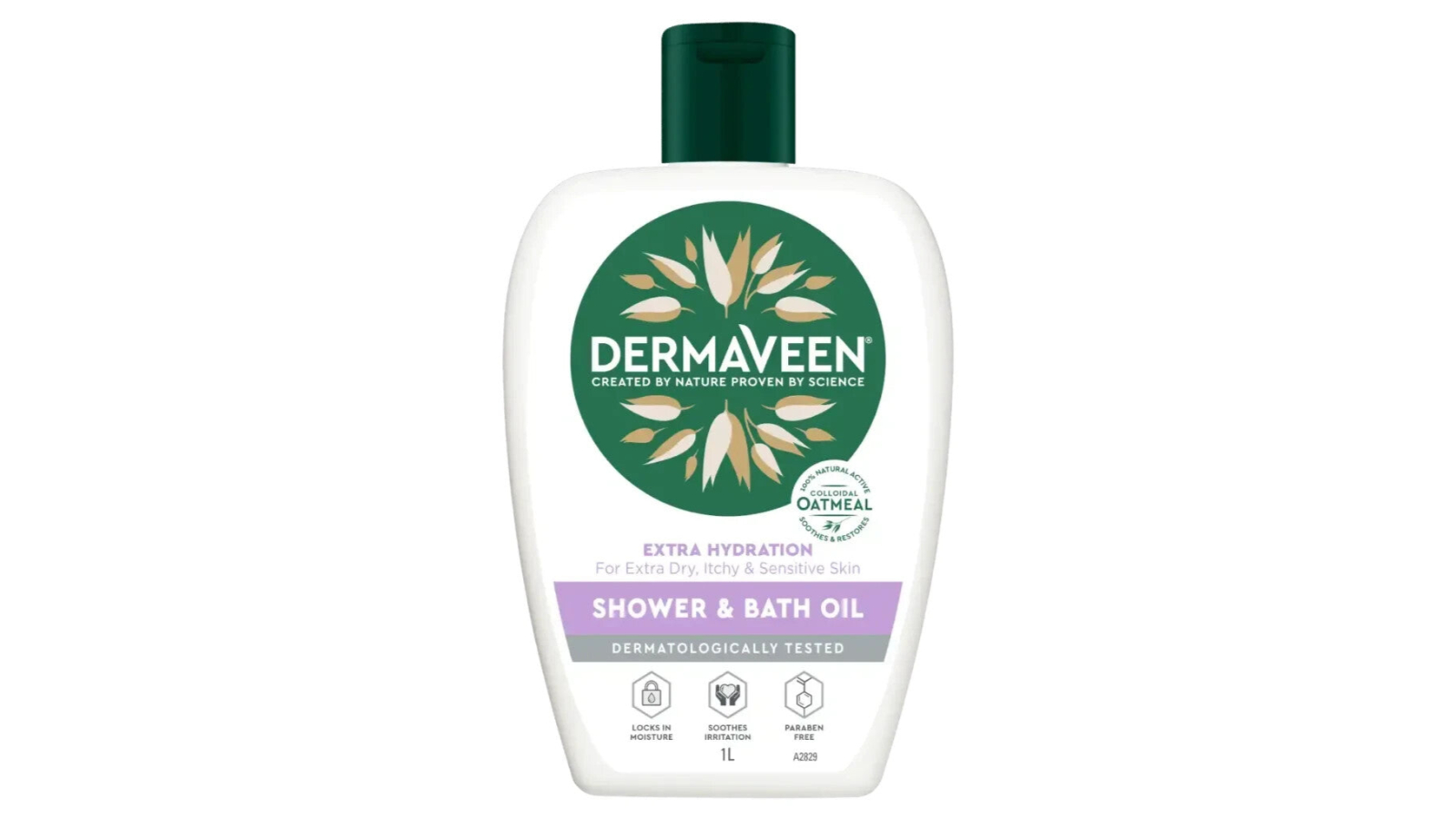 Dermaveen Shower and Bath Oil for Dry Itchy and Sensitive Skin - 1 Litre