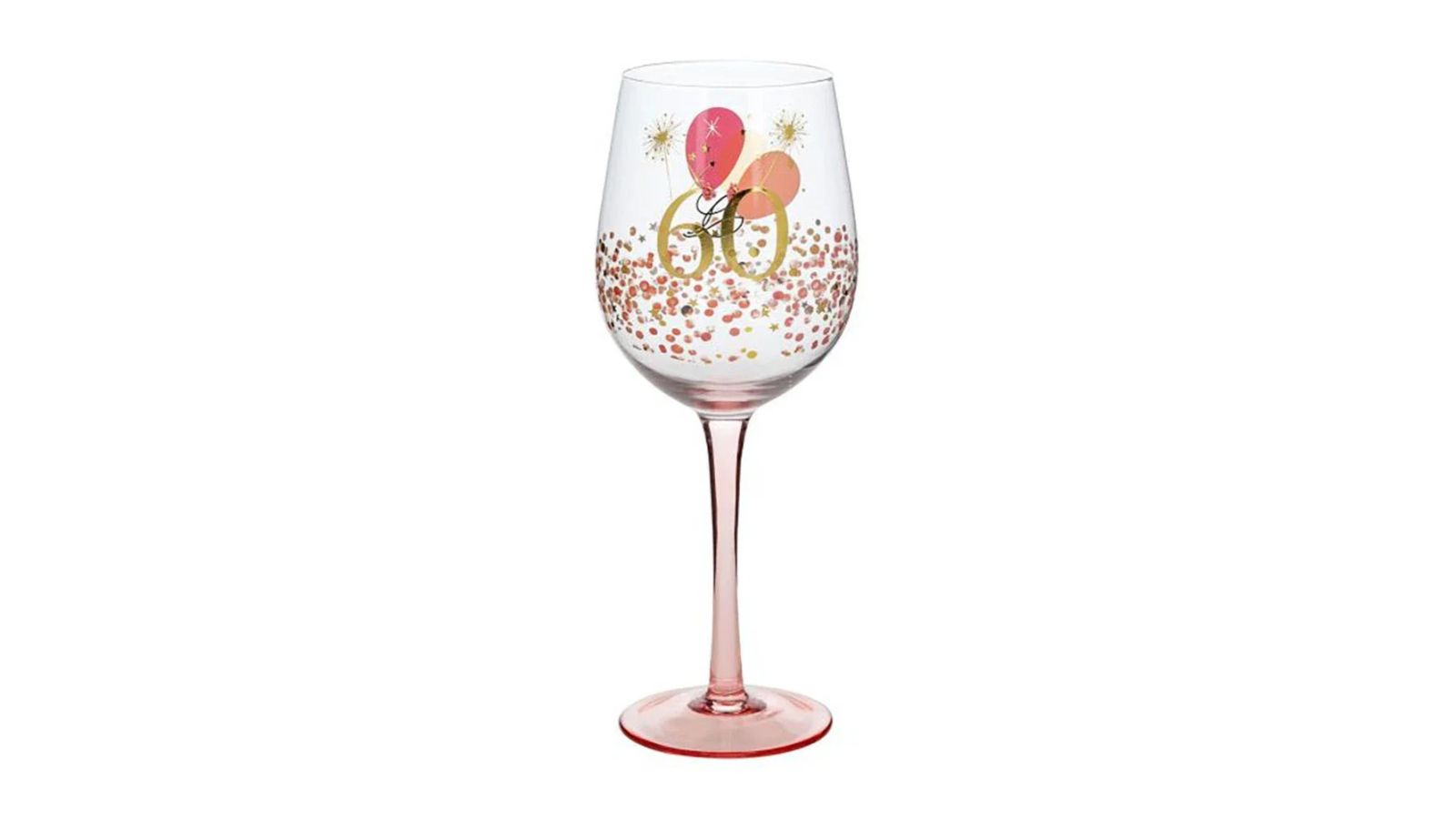 Gibson Gifts Rush 60th Birthday Wine Glass - 475ml