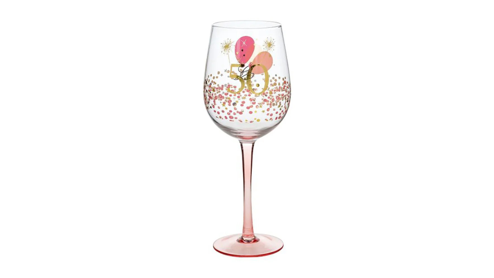 Gibson Gifts Rush 50th Birthday Wine Glass
