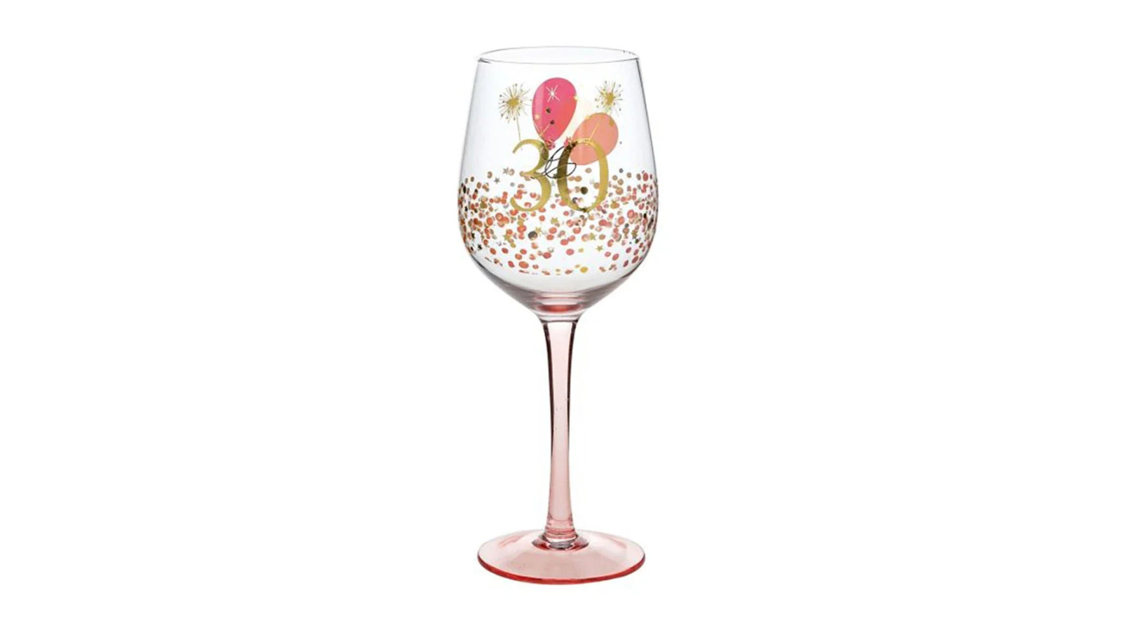 Gibson Gifts Rush 30th Birthday Wine Glass - 430ml