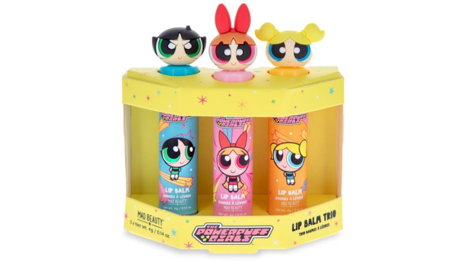 Mad Beauty Power Puff Girls Super Cute Lip Balm Trio Set - 12g