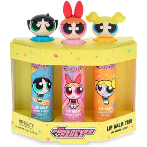 Mad Beauty Power Puff Girls Super Cute Lip Balm Trio Set - 12g