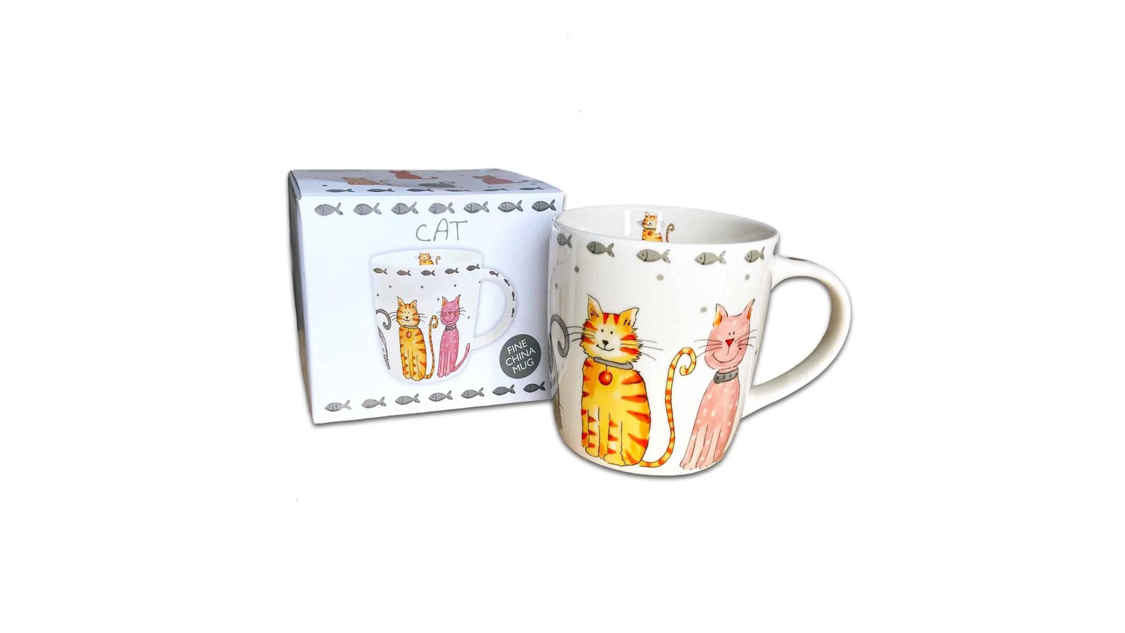 Gibson Gifts Funny Novelty Coffee and Tea Comical Cat Mug - 350ml