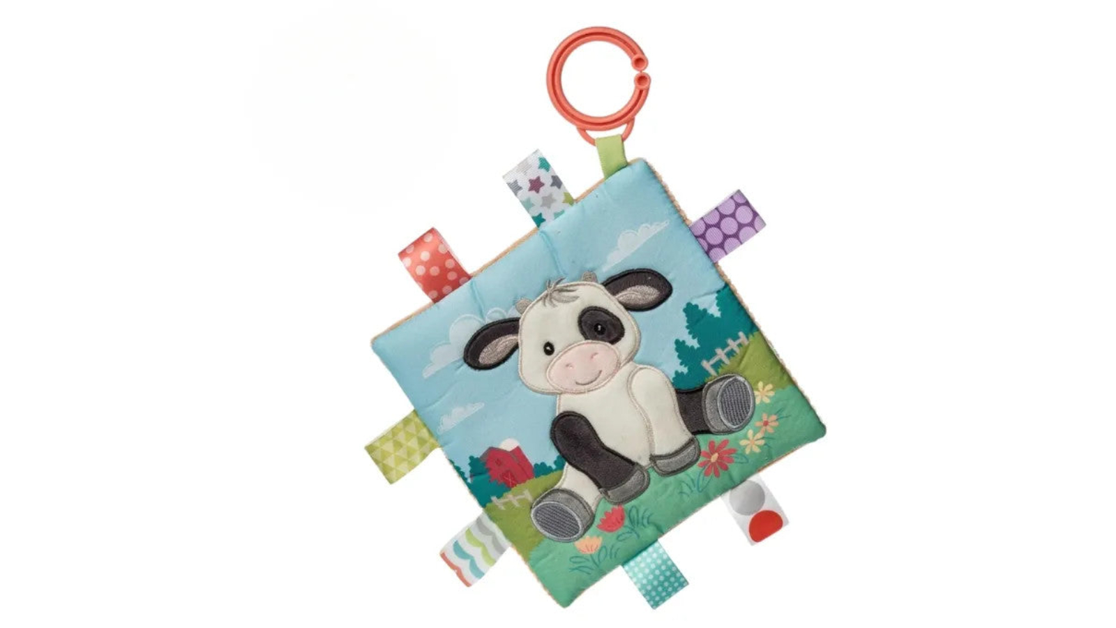 Mary Meyer Taggies Buttercup Cow Crinkle Me Teether Toy - 15cm