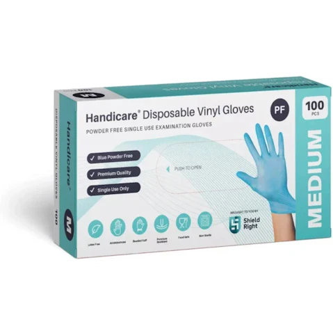 Handicare 100 Piece X-Large Latex Vinyl Glove