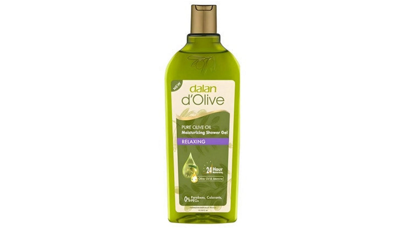 Dalan d'Olive 400ml Relaxing Shower Gel with Olive Oil and Jasmine