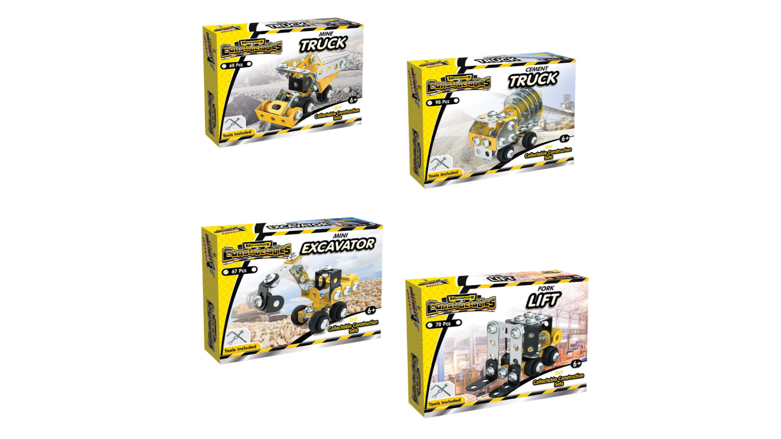 Construct It Constructable Building Block - Yellow 