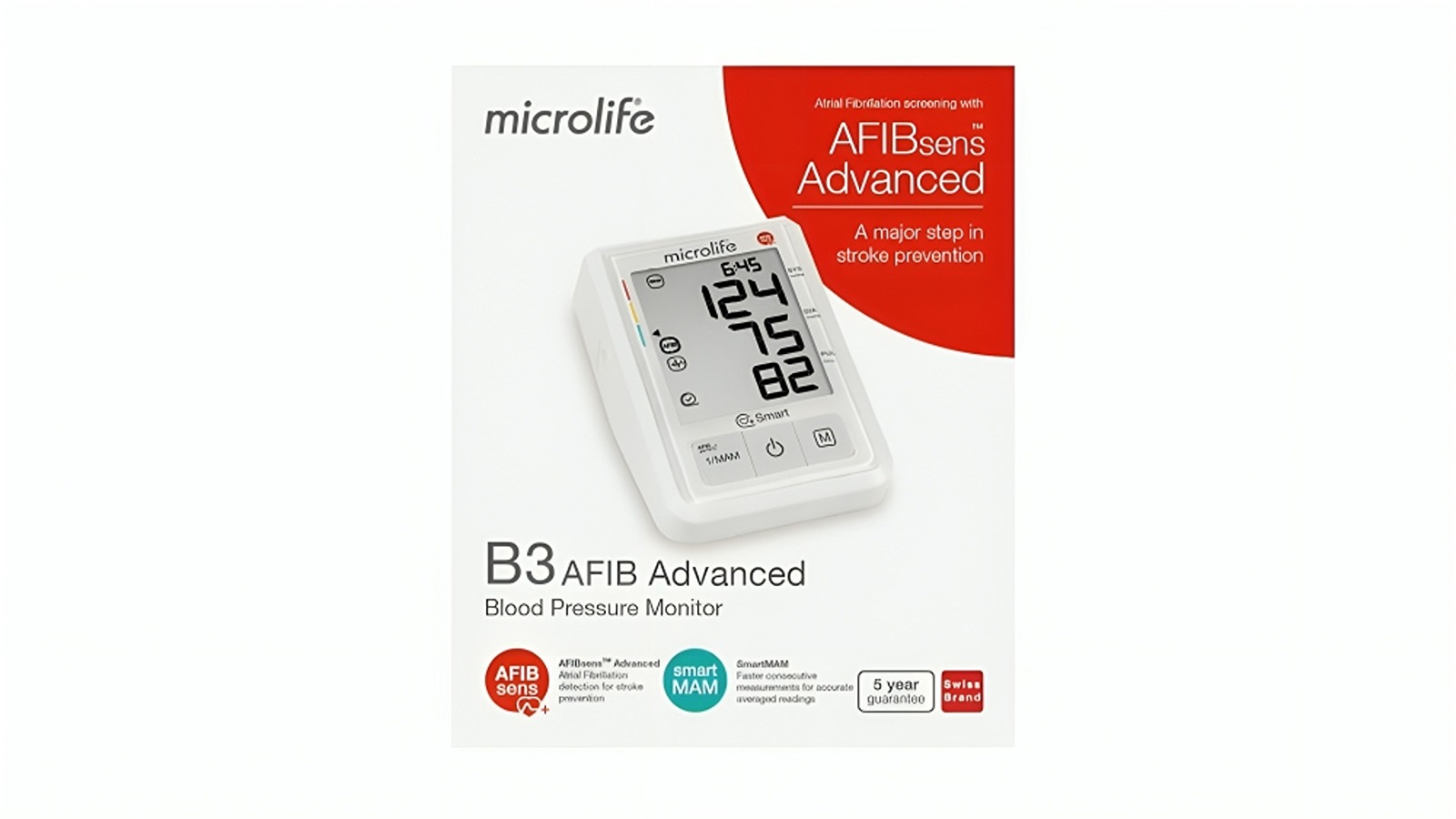 Microlife Able B3 Advanced Blood Pressure Monitor with Atrial Fibrillation Detection