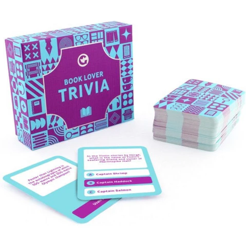 Ginger Fox Book Lover Trivia Card Game with 100 Cards