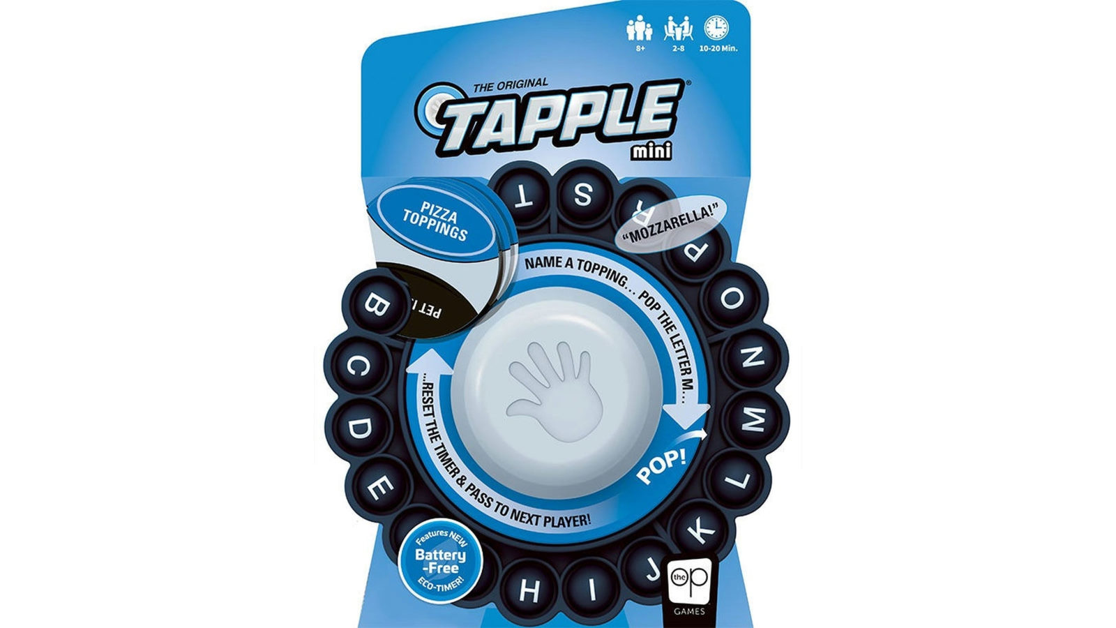 The Op Games Mini Tapple Portable Word Game for Families Kids and Adults