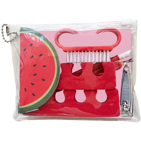 Wicked Sista 240ml Pedicure Set Watermelon Scented 4 Piece Kit