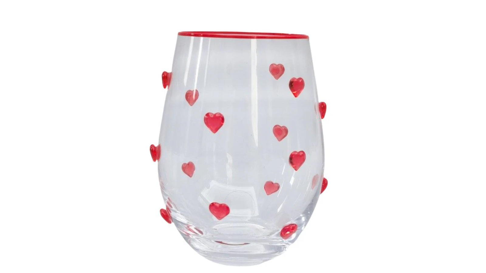 Kaya 12cm Bow Stemless Glass - Red