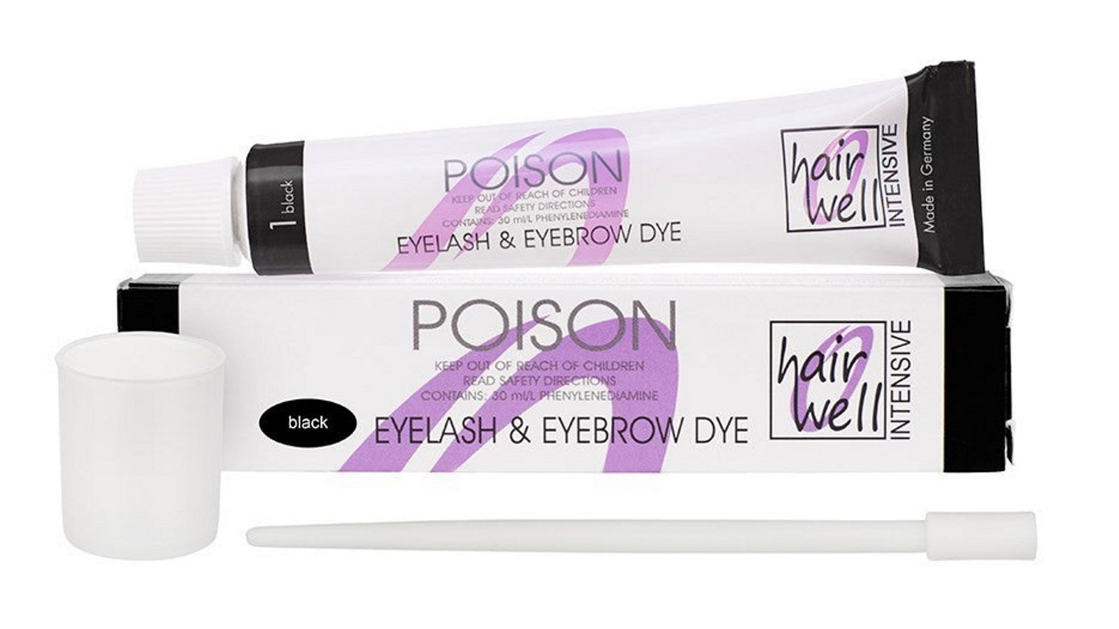 Hairwell - Black Eyebrow and Eyelash Tint