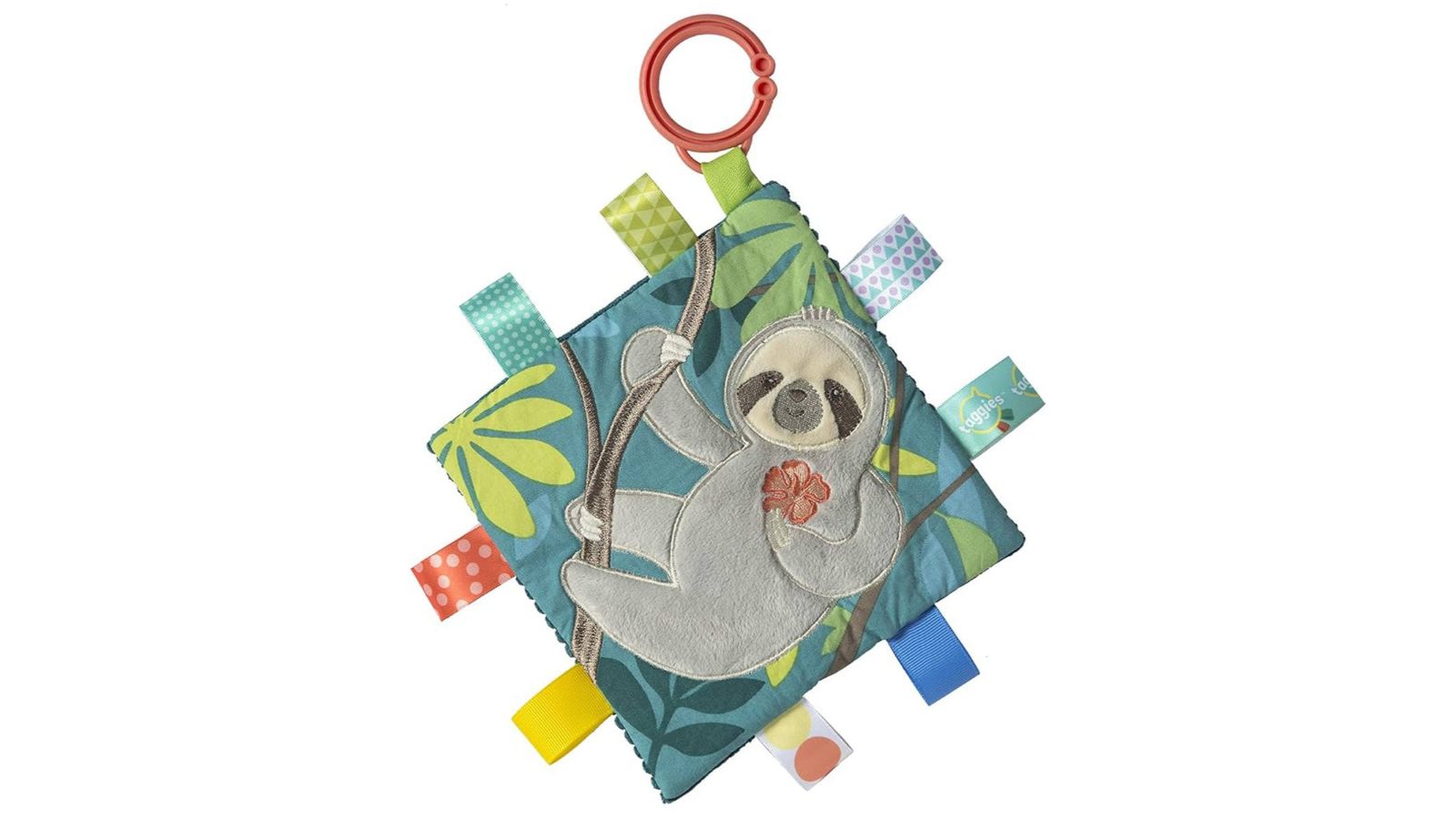 Mary Meyer Taggies Molasses Sloth Crinkle Me Teether Toy - 15cm
