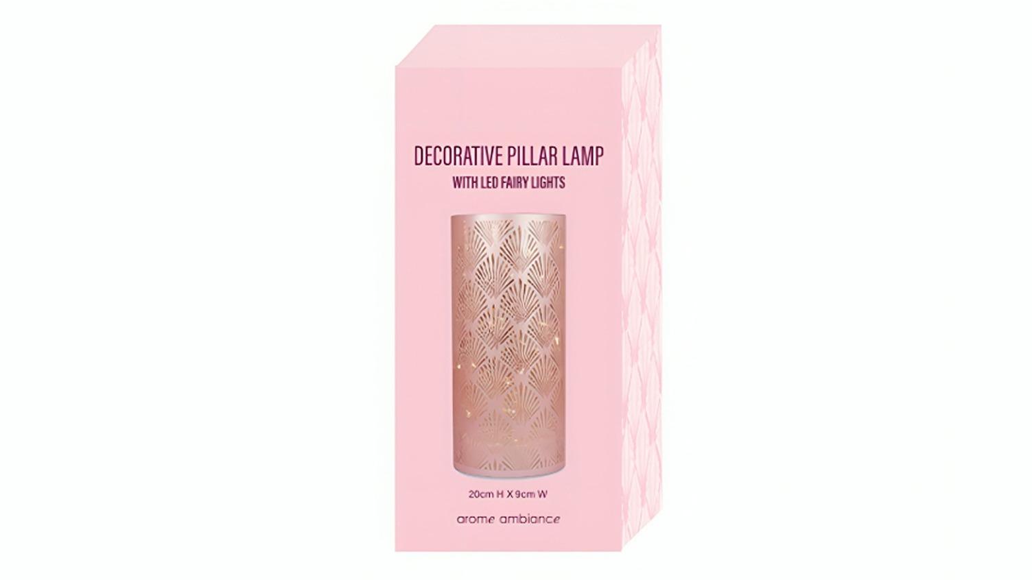 Arome Ambiance Decorative Pillar Lamp - Blush