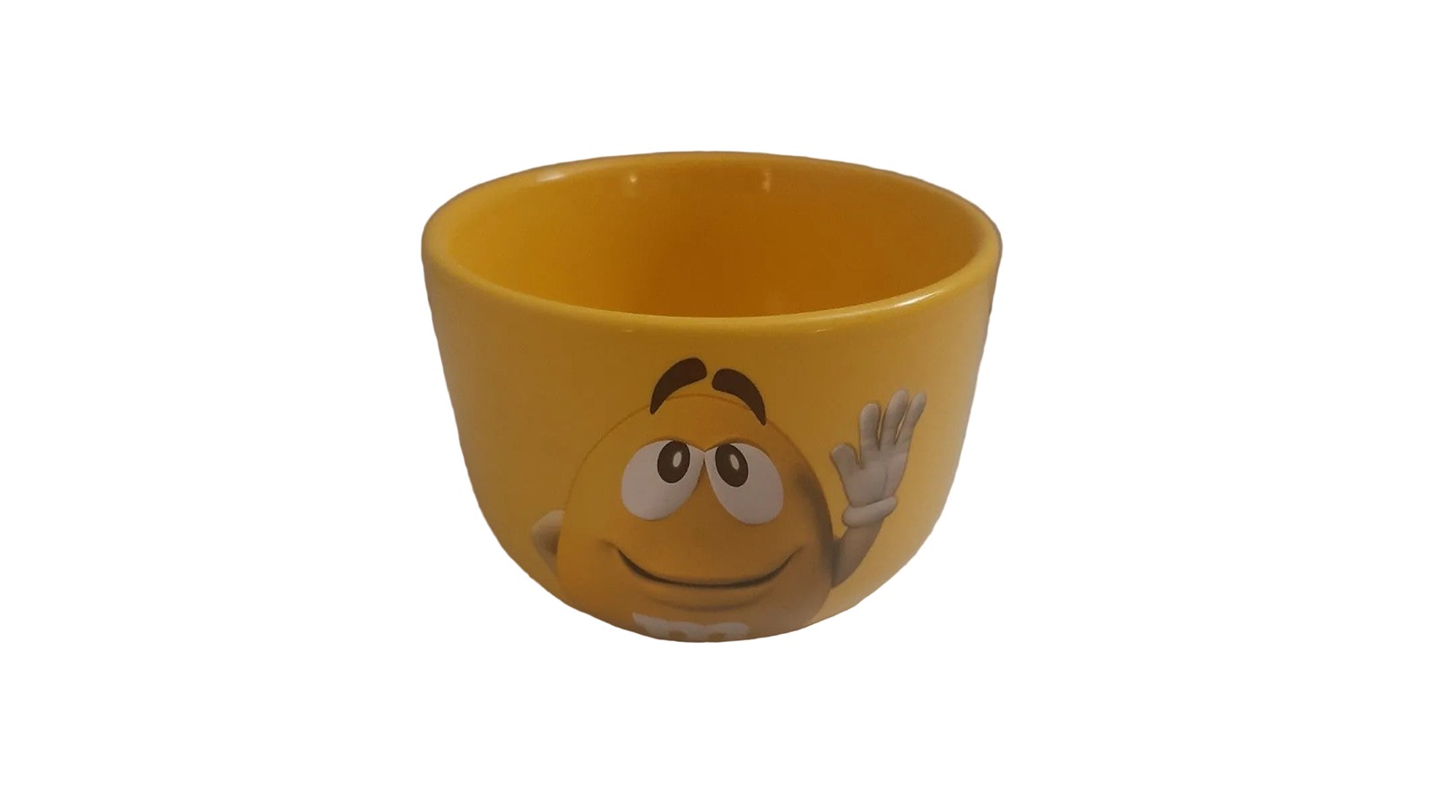 M and M Official Yellow Character Ceramic Snack Bowl