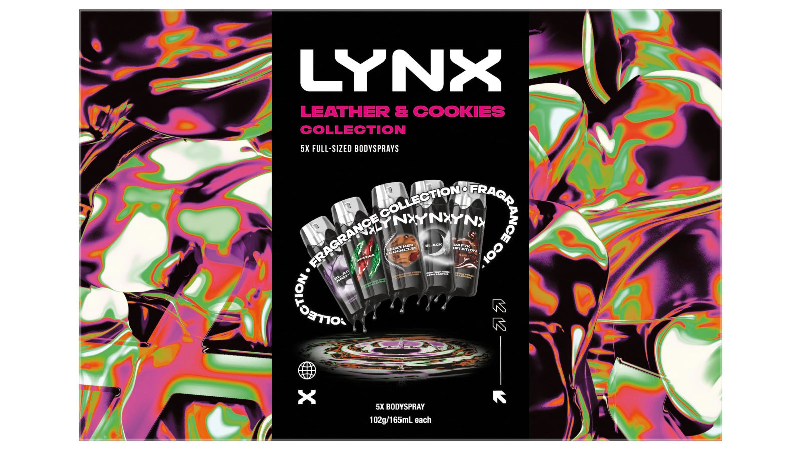 Lynx Leather and Cookies Duo Gift Set - 555ml