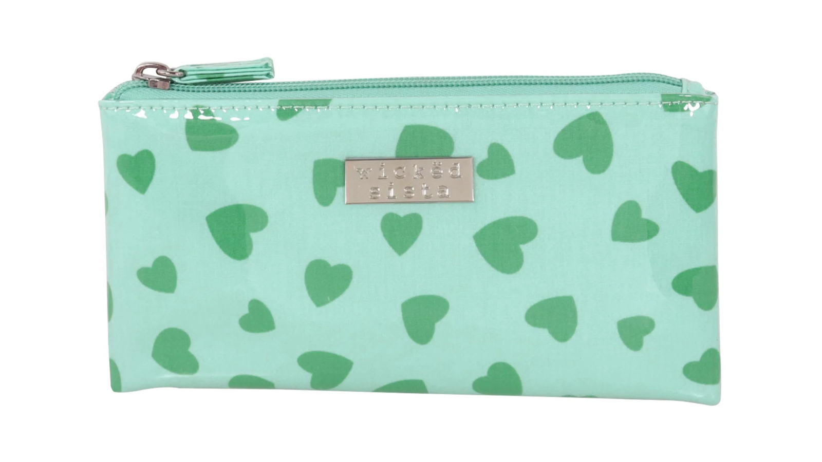 Wicked Sista Small  Dancing Hearts Flat Purse