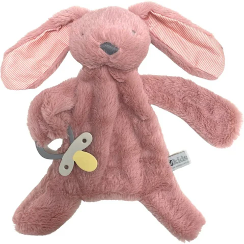 ES Kids Bunny Comforter with Dummy Holder