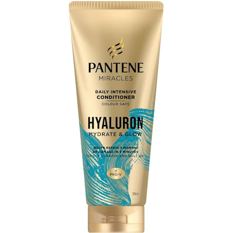 Pantene Hyaluron Hydrate and Glow Conditioner for Dry Hair - 350ml