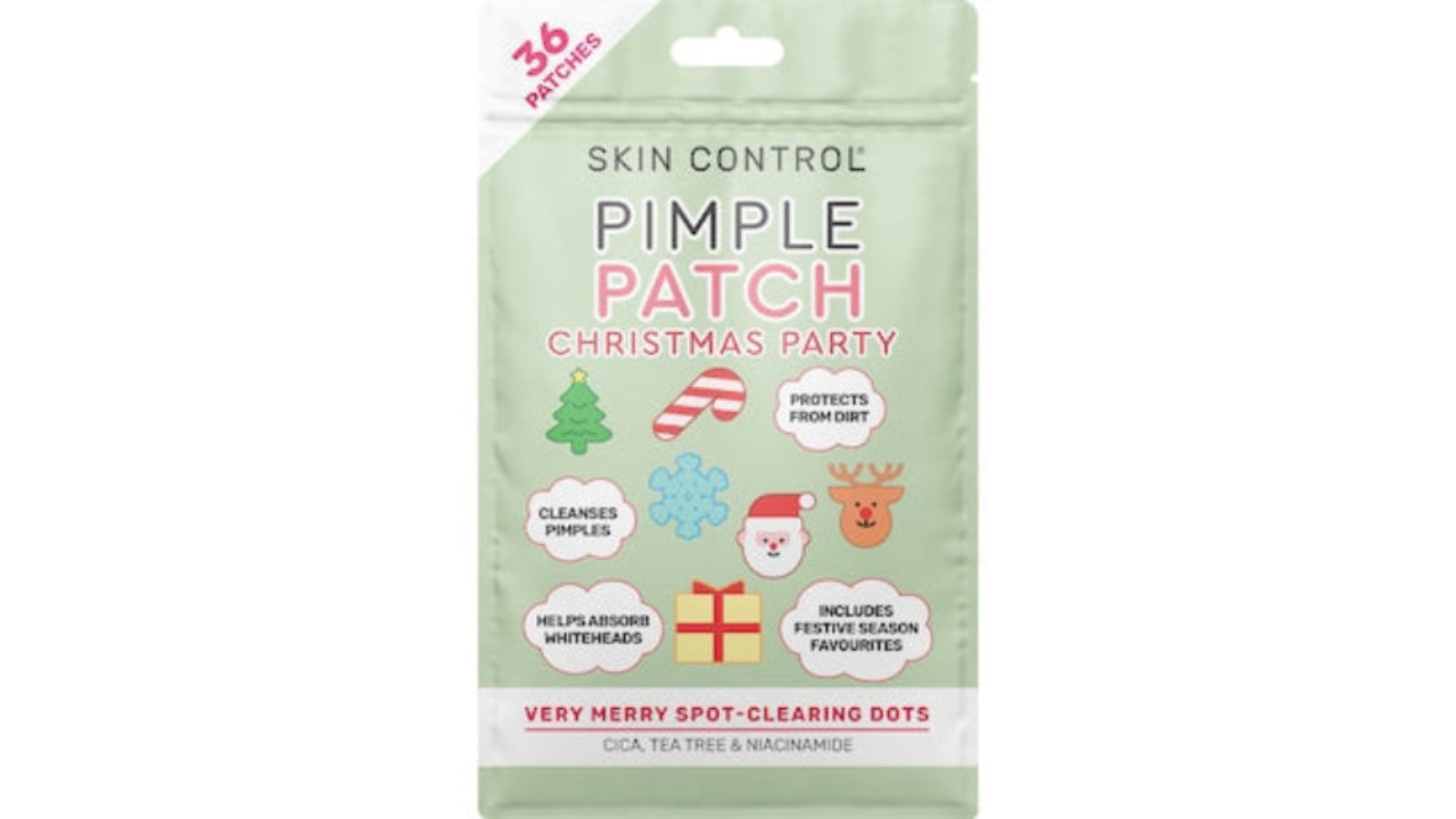 Skin Control Pack of 36 Christmas Party Pimple Patch