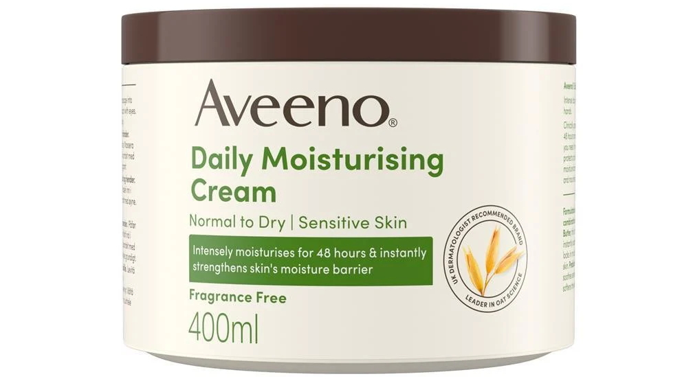 Aveeno Daily Moisturising Cream for Normal to Dry Skin - 400ml