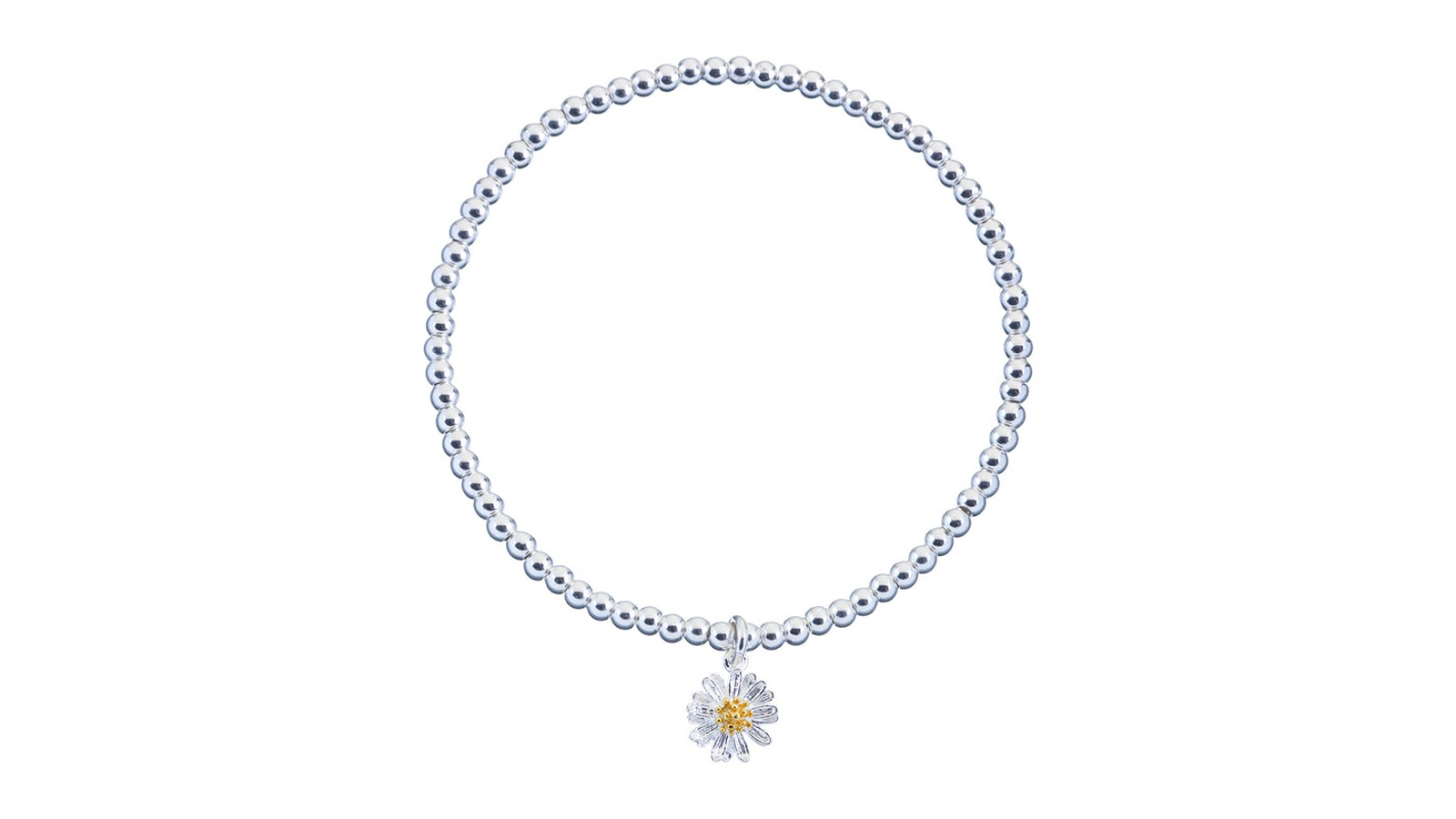 Estella Barlett Wildflower Sienna Beaded Bracelet with Freshwater Pearl - 16cm