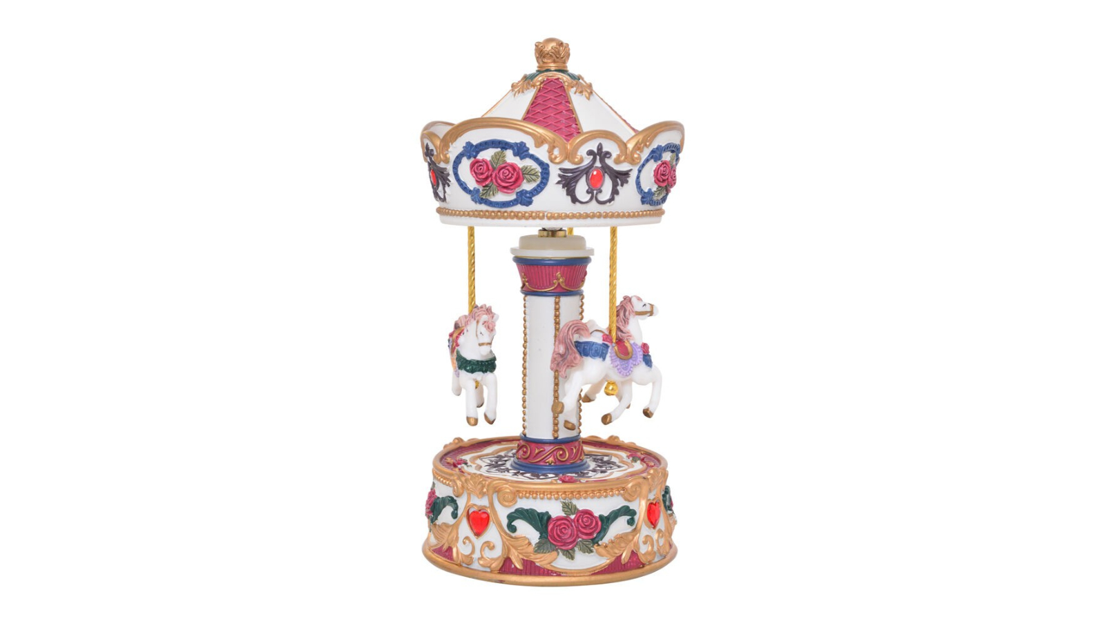 Gibson Gifts Chocolatier Musical Christmas Carousel - Small