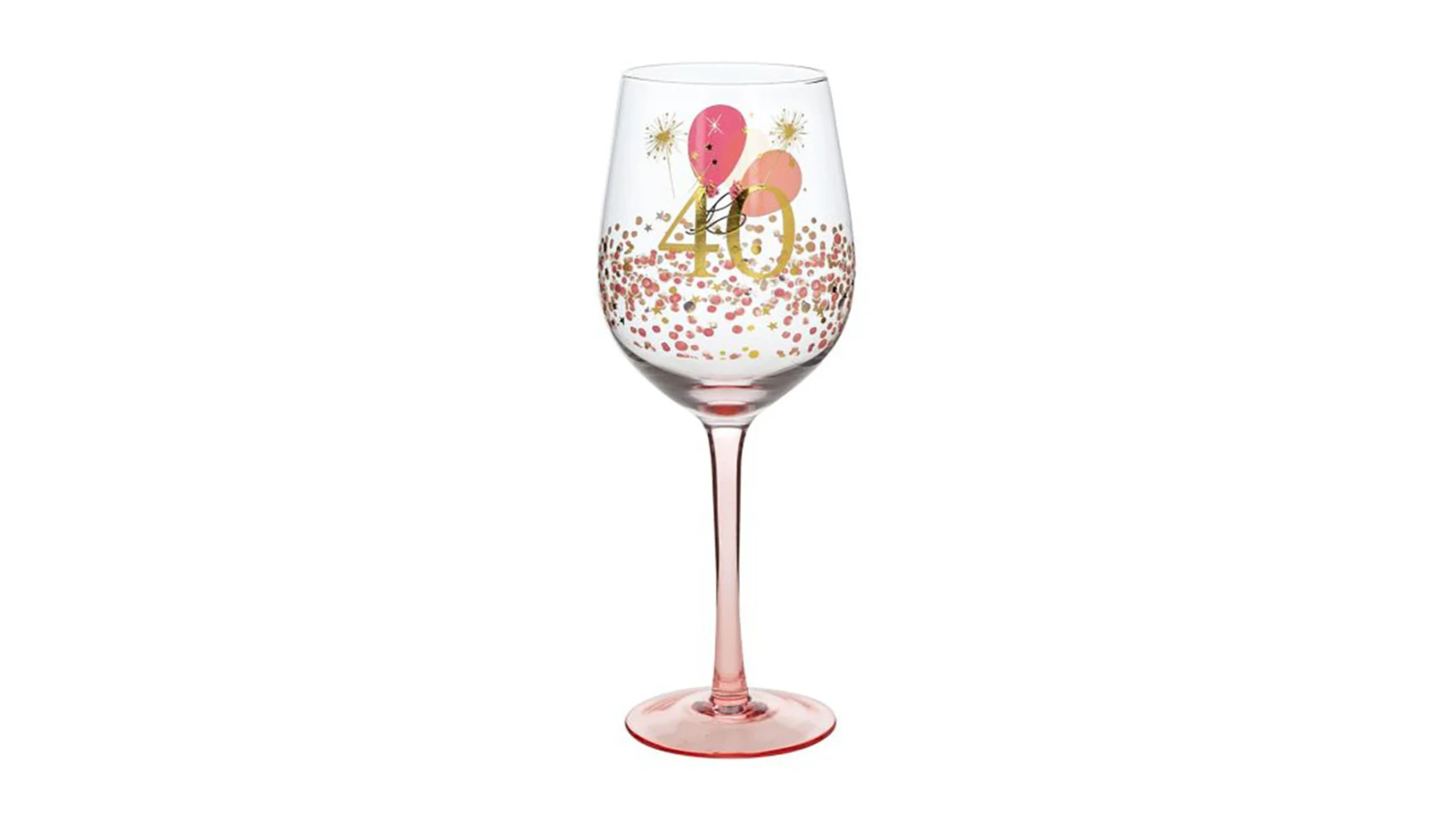 Rush 40th Birthday Wine Glass - 475ml