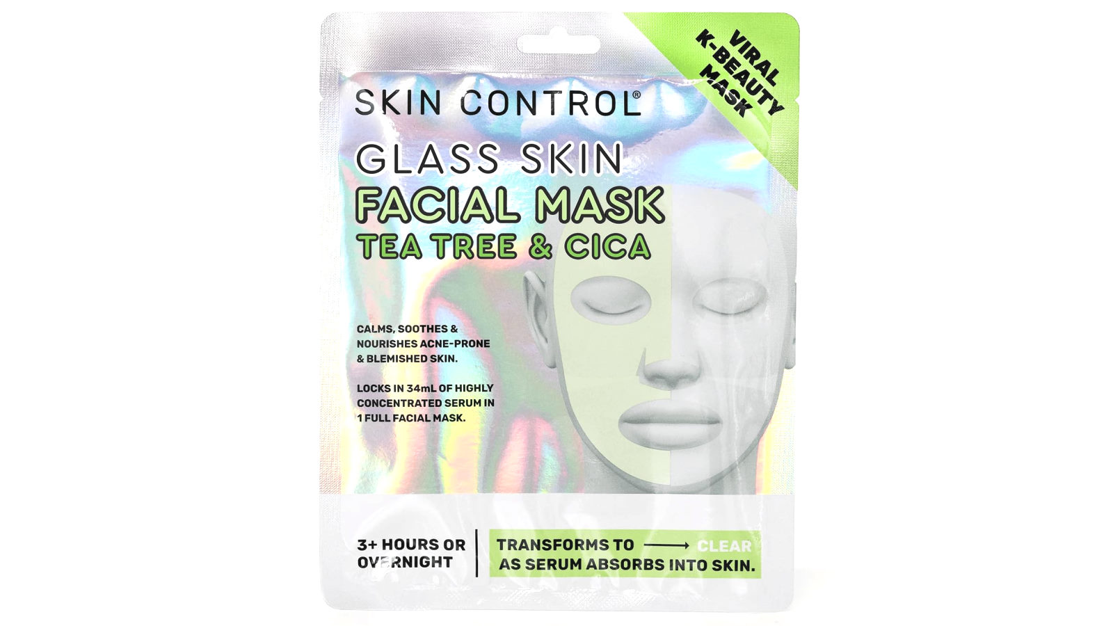 Skin Control Glass Skin Face Mask with Tea and Cica 25g