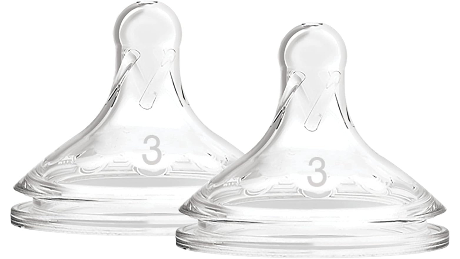 Dr. Brown's Pack of 2 Options+ Level 3 Wide Neck Silicone Teat