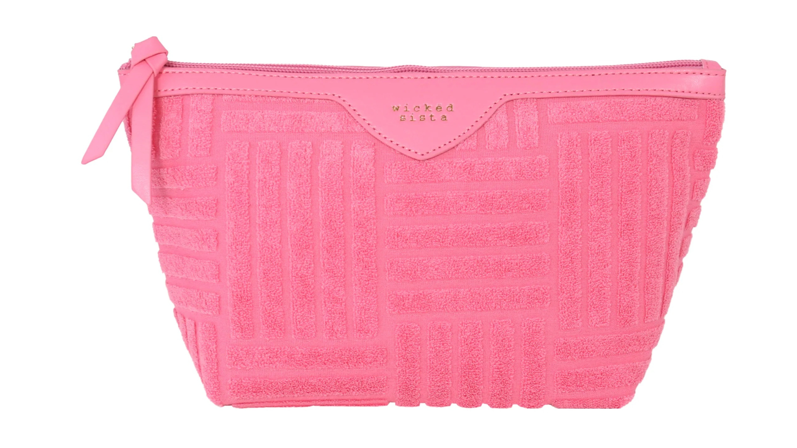 Wicked Sista Terry Tile Duffle Cosmetic Bag - Pink
