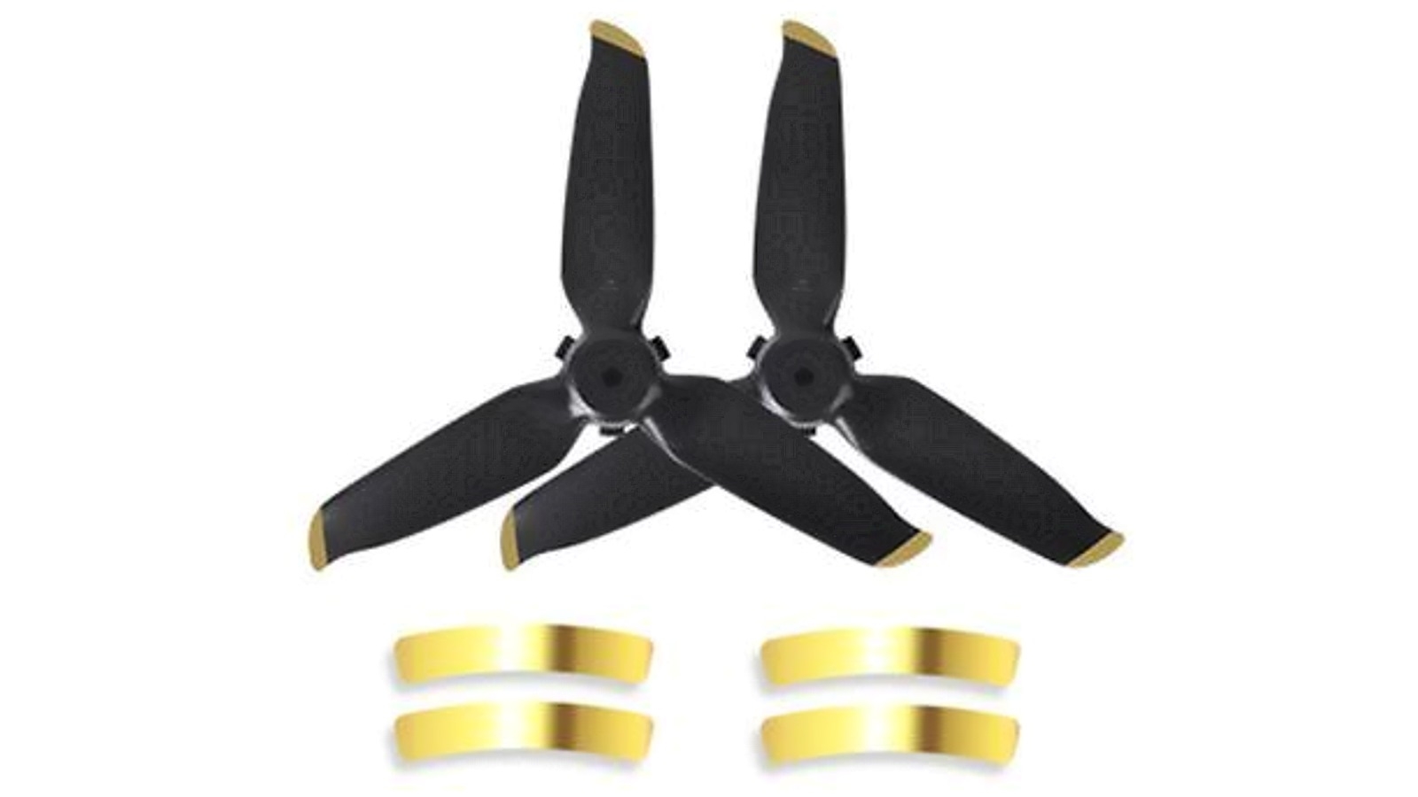 Sunnylife 5328S Quick-Release Propellers for DJI FPV (1 Pair + Arm Stickers) - Gold