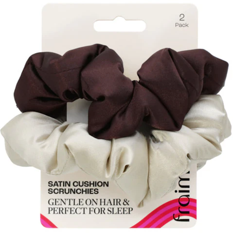 Fraim Pack of 2 Satin Cushion Scrunchie