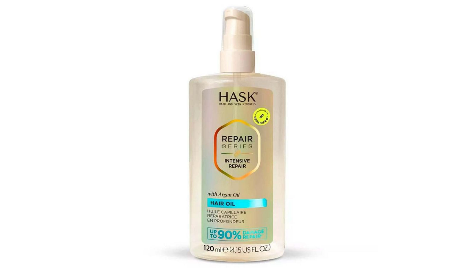 Hask 120ml Argan Oil Repairing Shine Oil for Frizzy Dry and Damaged Hair