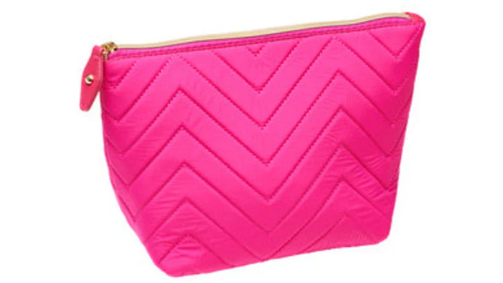 Priceline Quilted Large Pouch - Raspberry
