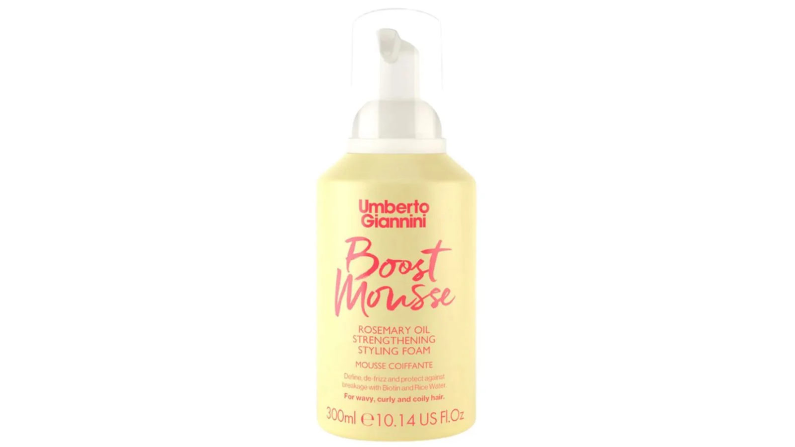 Umberto 290ml Giannini Rosemary Oil Boost Mousse Styling Foam