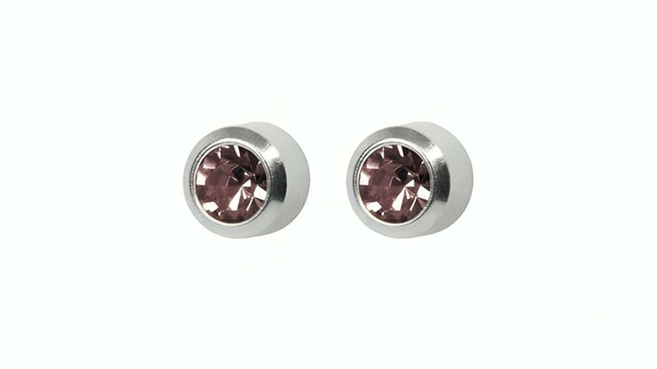 Adnohr Art Mini June Birthstone Heart Stud Earring
