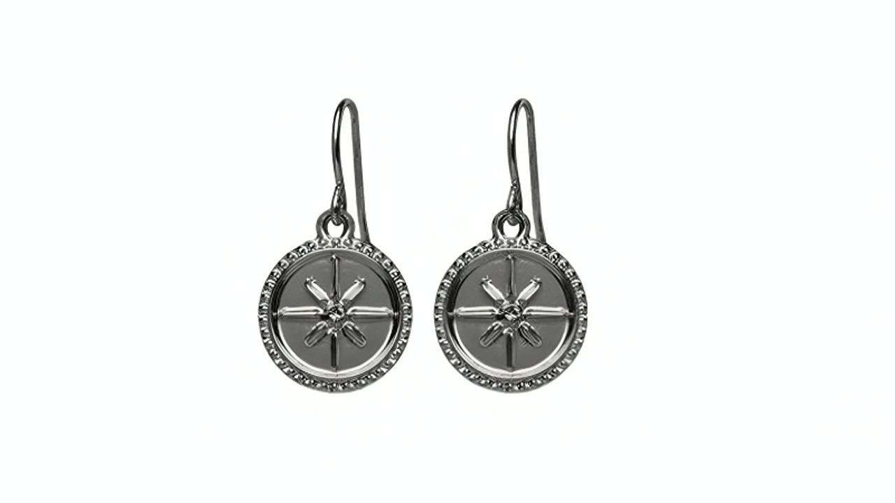 Adnohr Sensation Compass Drop Earring