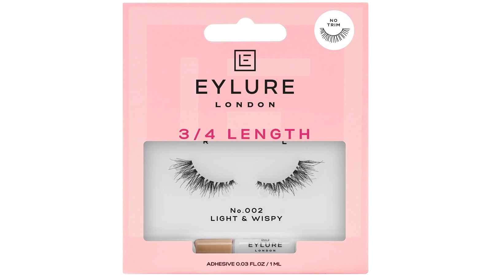 Eylure No 002 3/4 Length False Eyelashes