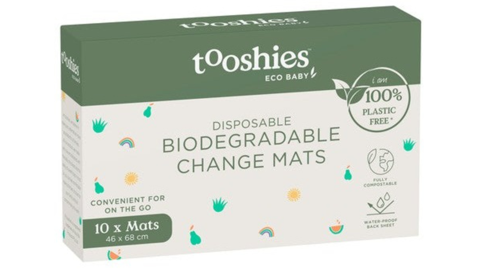 Tooshies Babies 10 Piece Biodegradable Change Mat