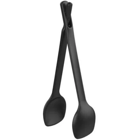 Fiskars Silicone Salad Tongs - Black