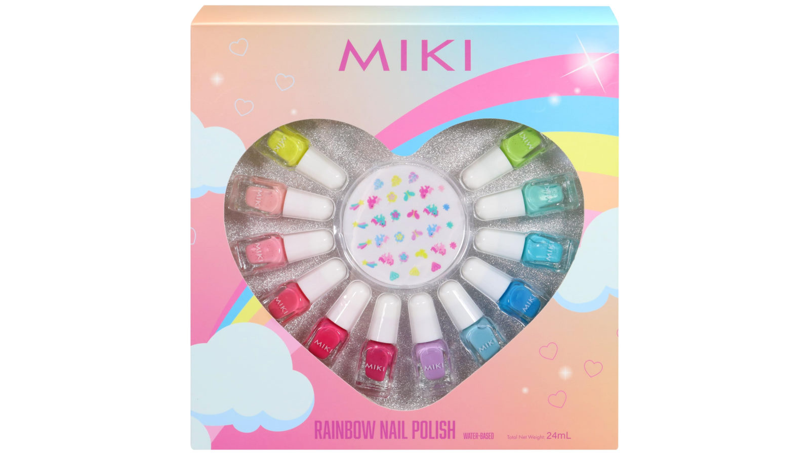 Miki Rainbow Nail Polish Set for Kids | Harvey Norman