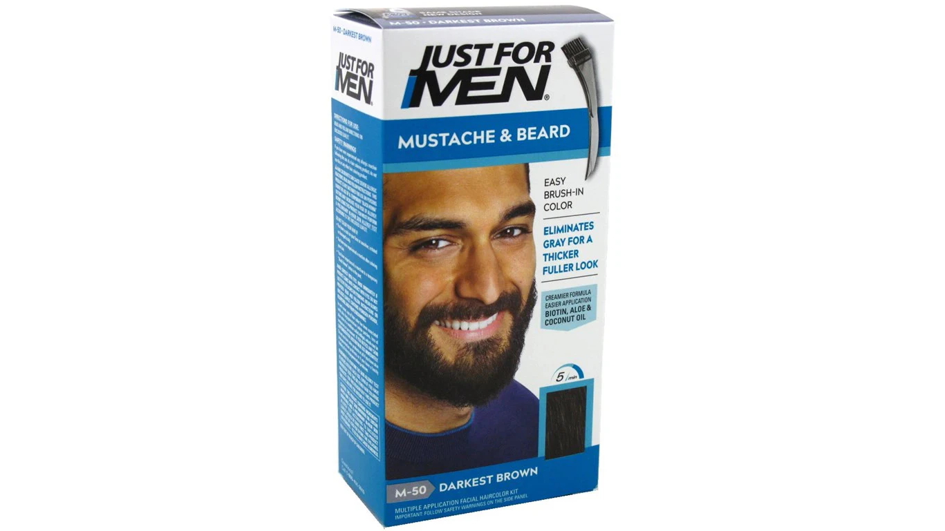 Just For Men Mustache and Beard Easy Brush-in Colour - M-50 Darkest Brown