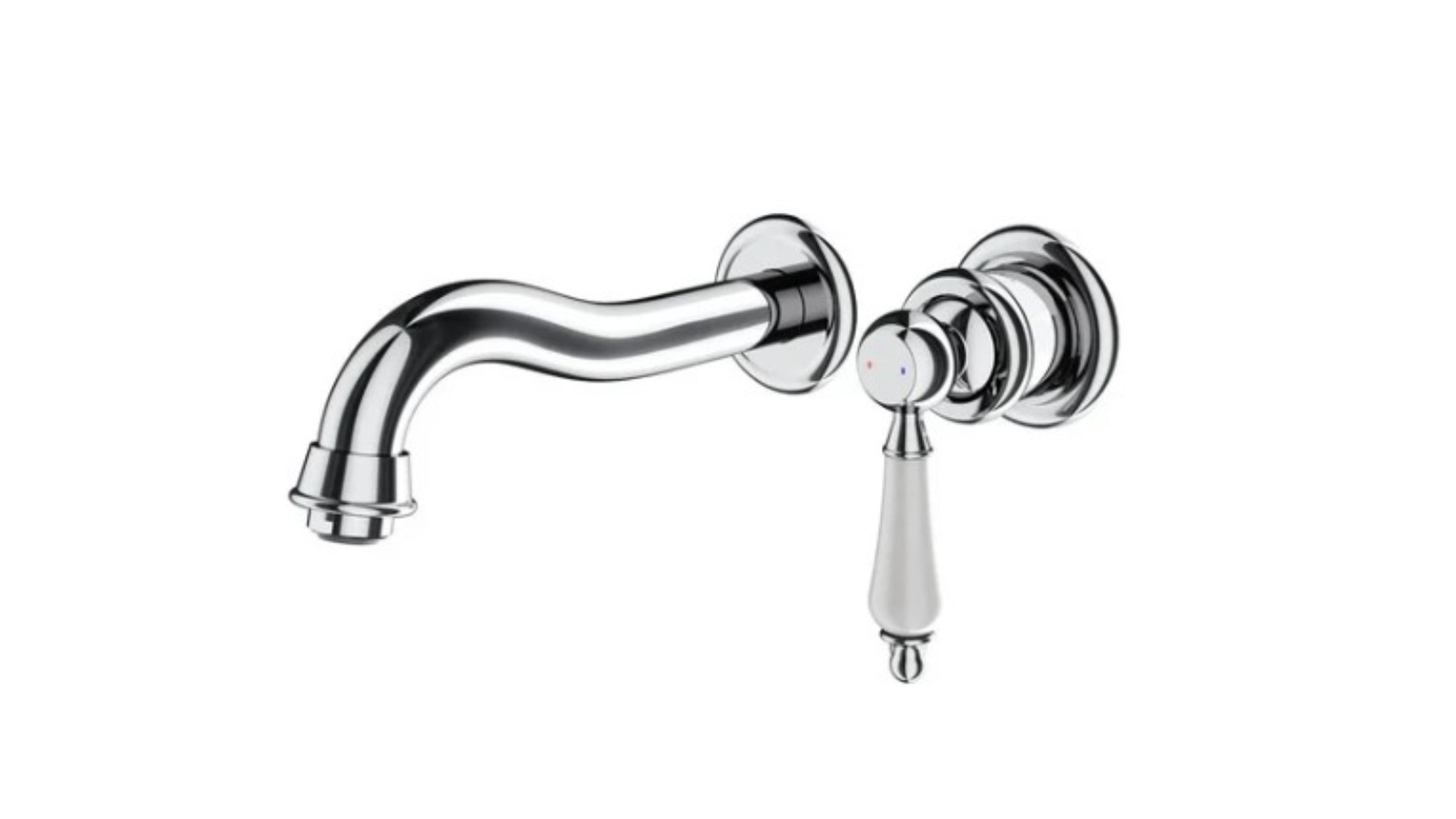 Villeroy & Boch Avia 2.0 Wall Mounted Basin Trim - Chrome/Ceramic Lever