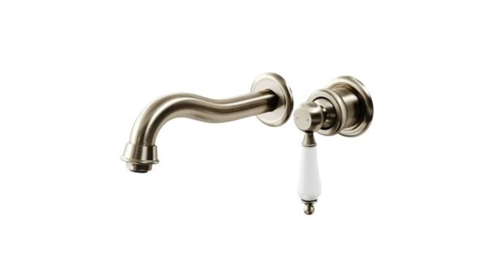 Villeroy & Boch Avia 2.0 Ceramic Lever Wall Mounted Trim Basin - Brushed Nickel 