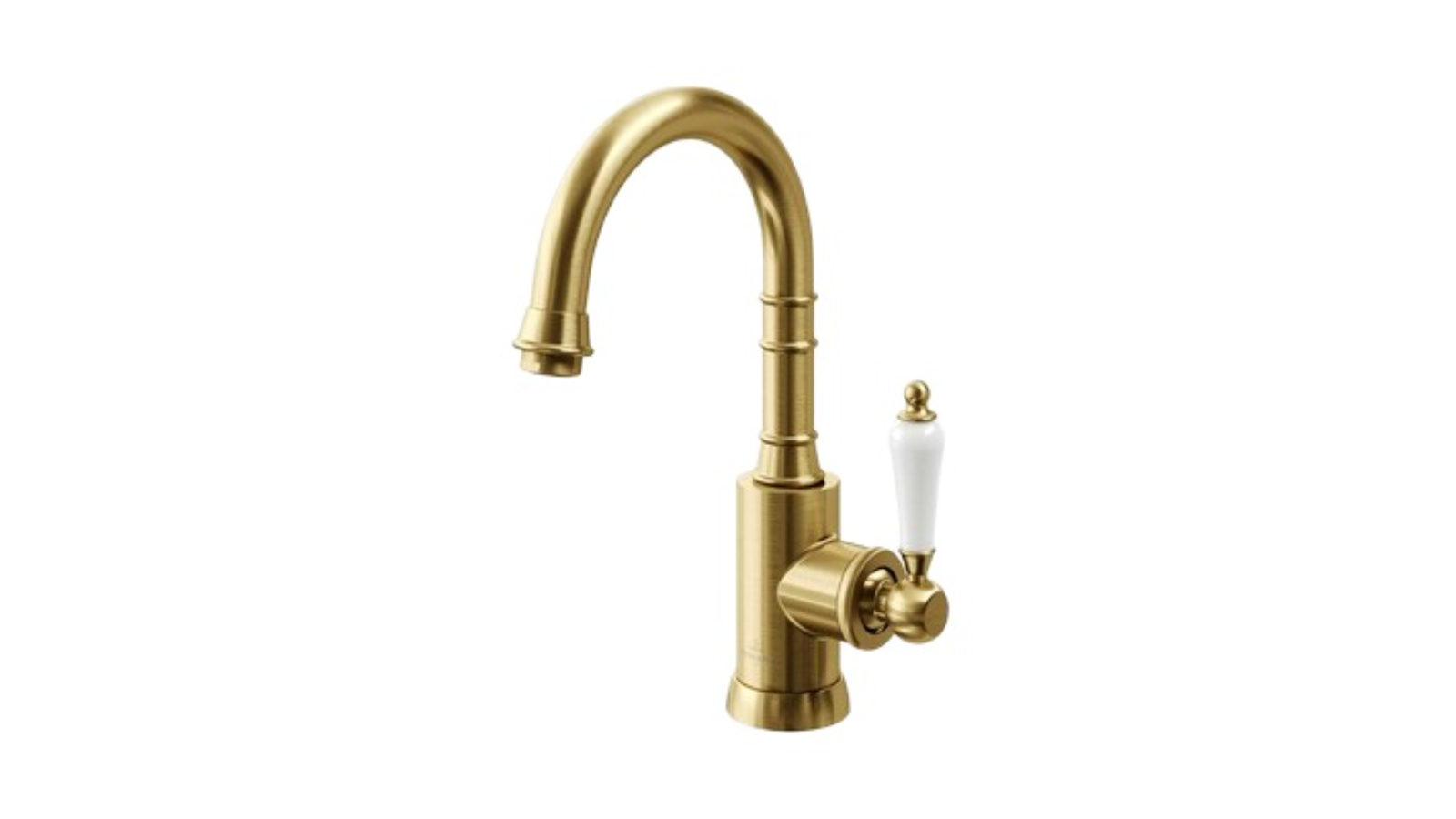 Villeroy & Boch Avia 2.0 Ceramic Gooseneck Basin Mixer - Brushed Gold